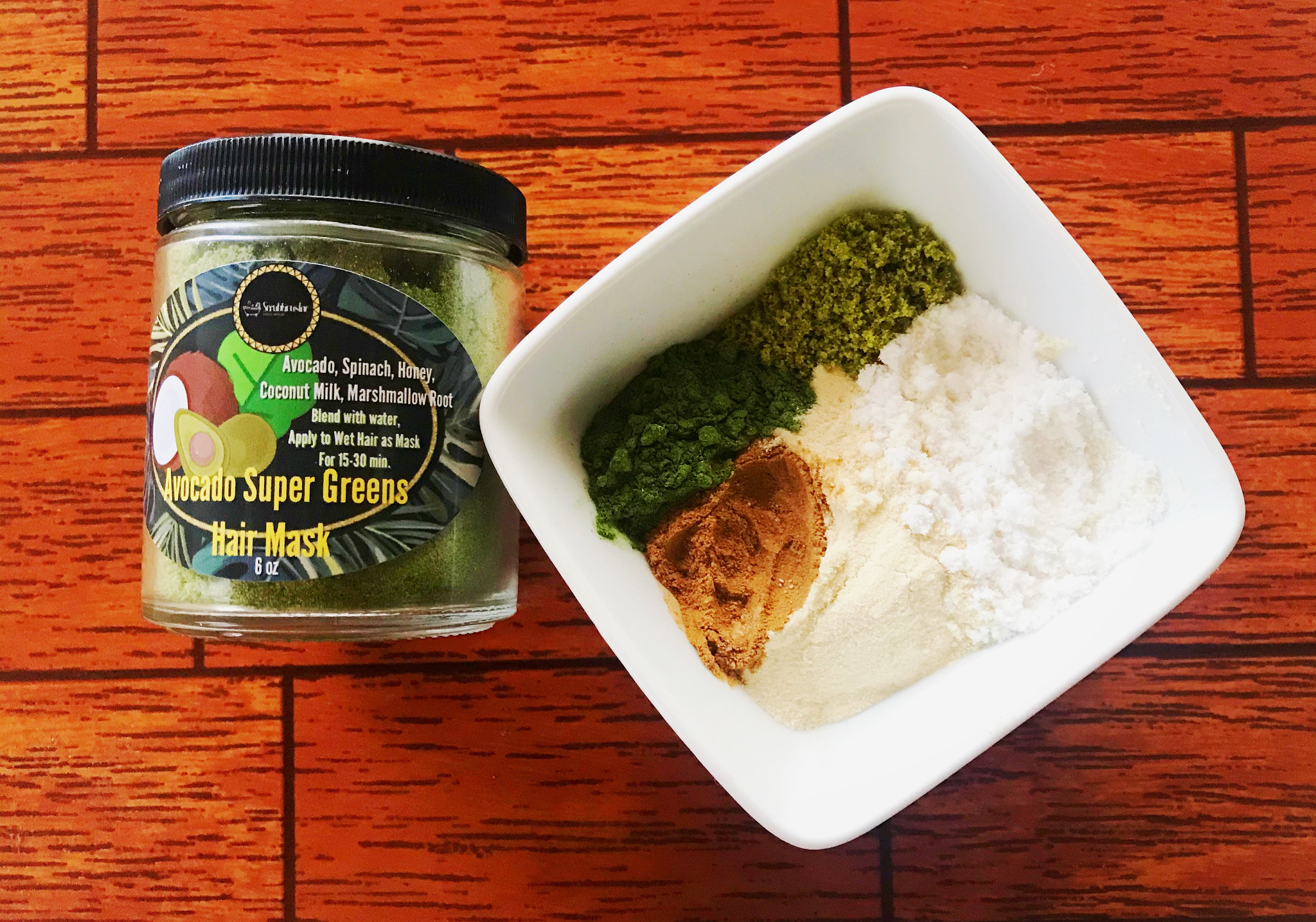 Avocado Super Greens Deep Conditioning Hair Mask/ Spinach Hair Etsy