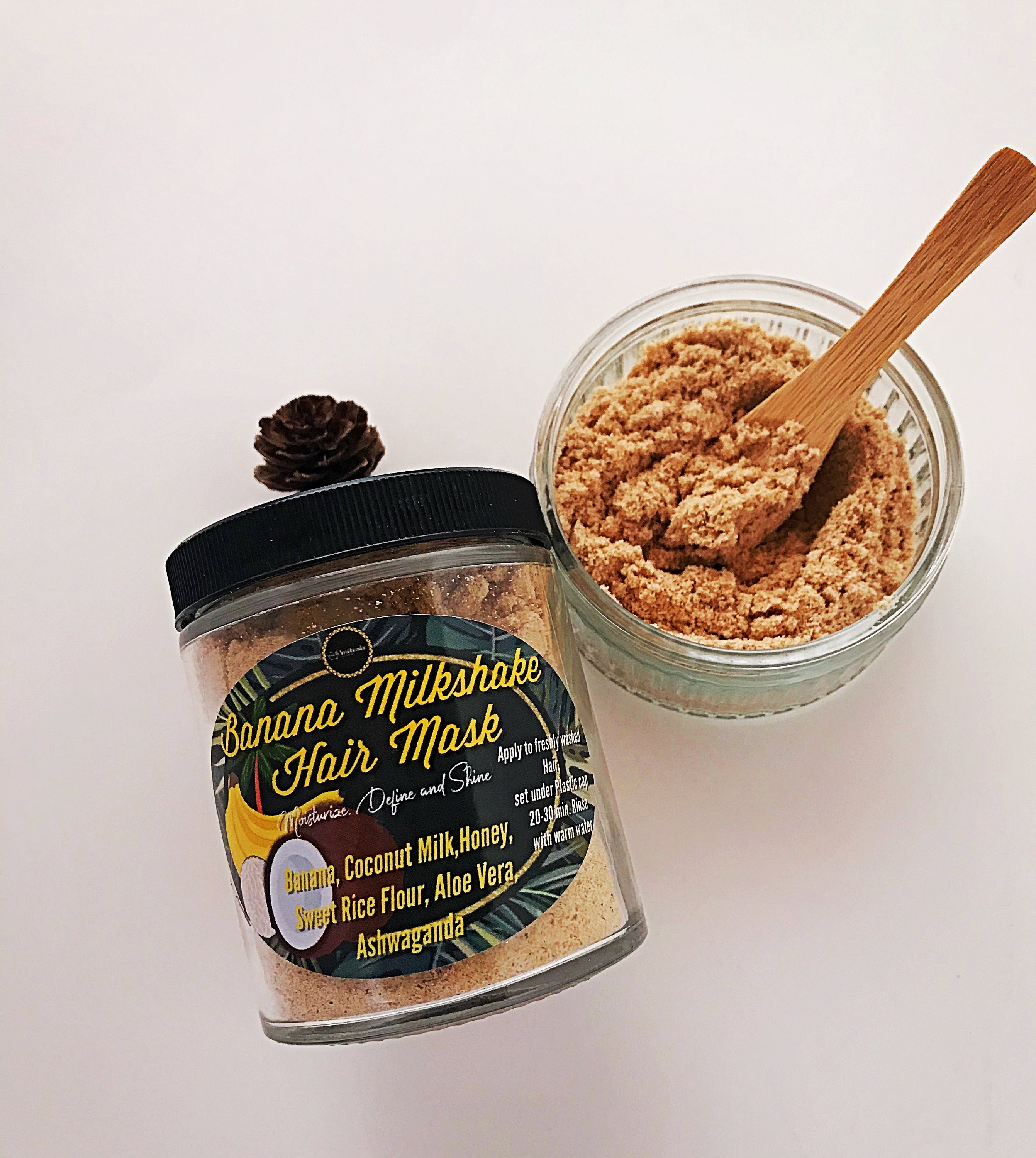 Banana Milkshake Hair Mask/ Banana Deep Conditioner/ Coconut Etsy