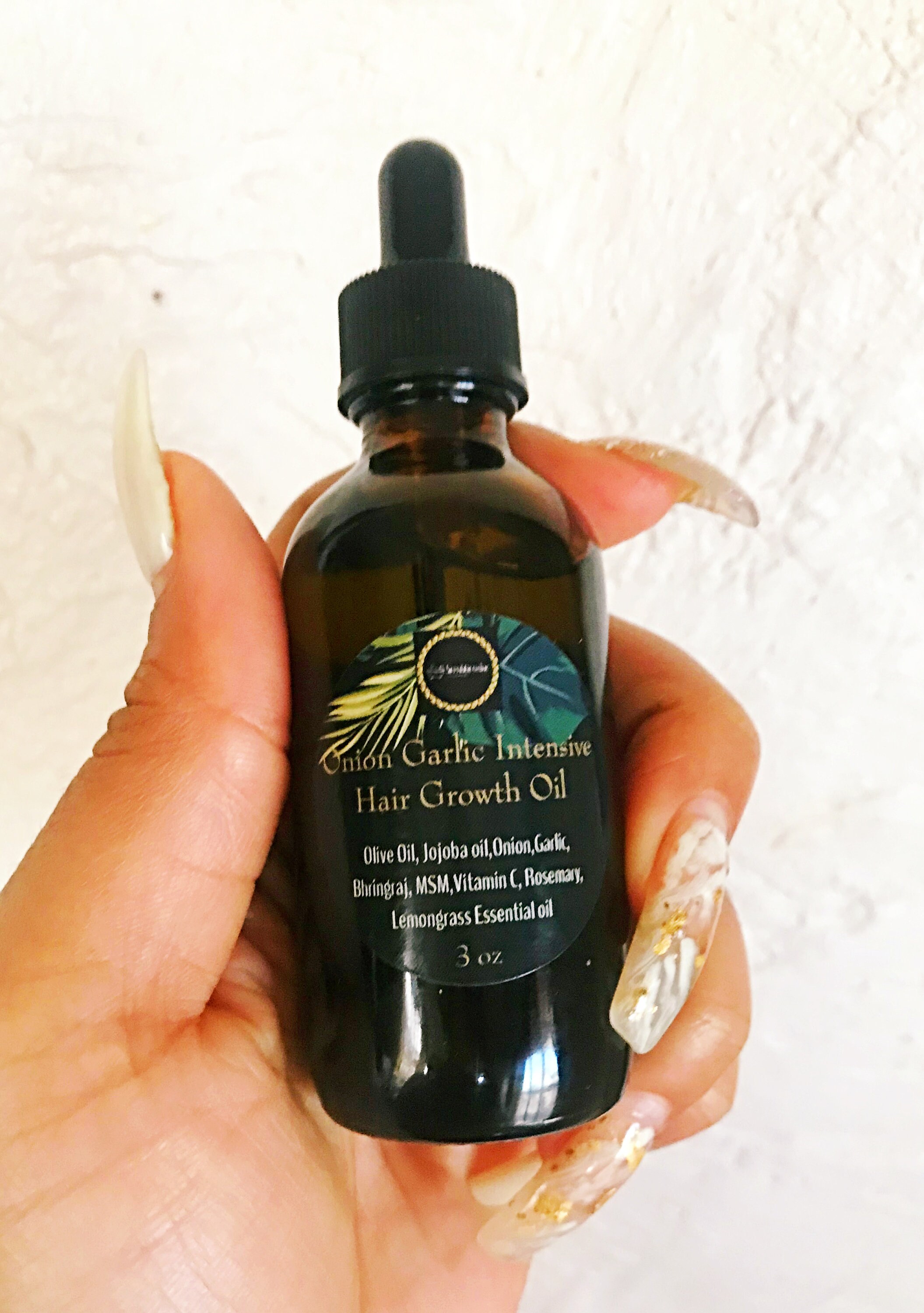 Onion And Garlic Hair Growth Oil Infused With Organic Herbs Etsy