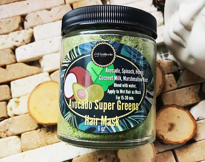 Avocado Super Greens Deep Conditioning Hair Mask/ Spinach Hair Mask