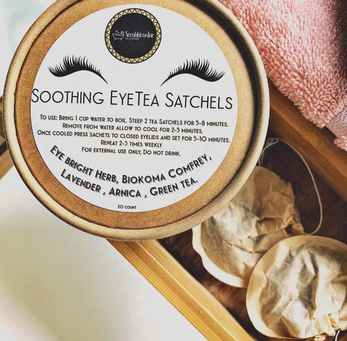 Soothing Eye Tea Satchels/instant Recovery Eye Tea/mothers Day Etsy