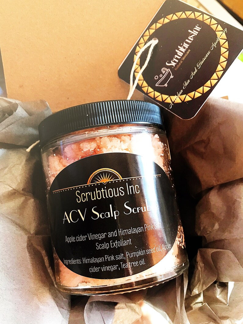Apple cider vinegar Scalp Scrub/ Scalp Exfoliant/ Healing Etsy