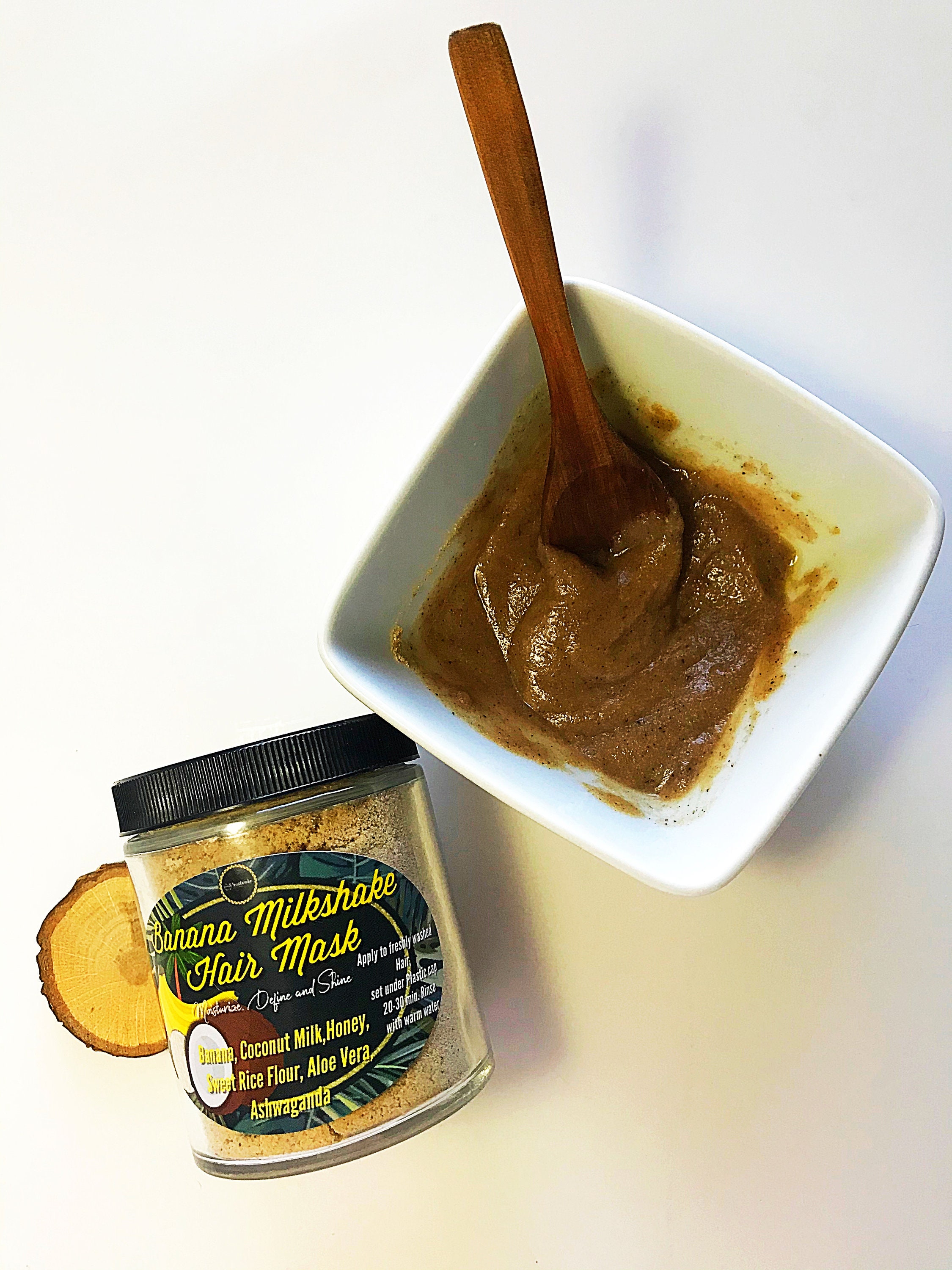 Banana Milkshake Hair Mask/ Banana Deep Conditioner/ Coconut Etsy