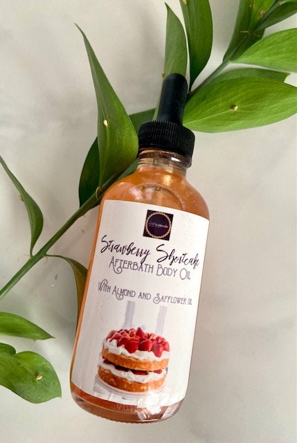 Strawberry Shortcake Body Oil Strawberry Bath Oil Strawberry Perfume Almond  Oil Body Serum gifts for Her natural Body Oil 