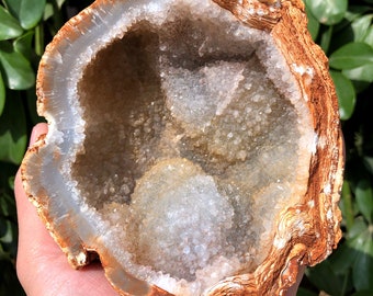 Gran ágata natural Geode Piedra / Agate Piedra de Piedra / Agate Druzy Cluster / Minerales Specimens /Home Office Spa Decoration/regalo/Regalo de Navidad