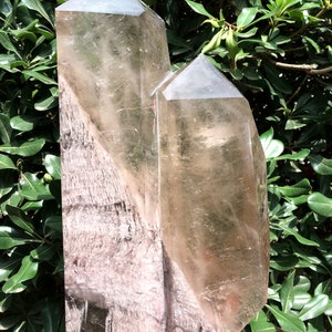 Natural Rare Clear Rainbow Smoky Crystal Quartz +Phantom Quartz Point/Clear Crystal Tower/Crystal Tower/Meditation Stone/Healing Stone/Reiki
