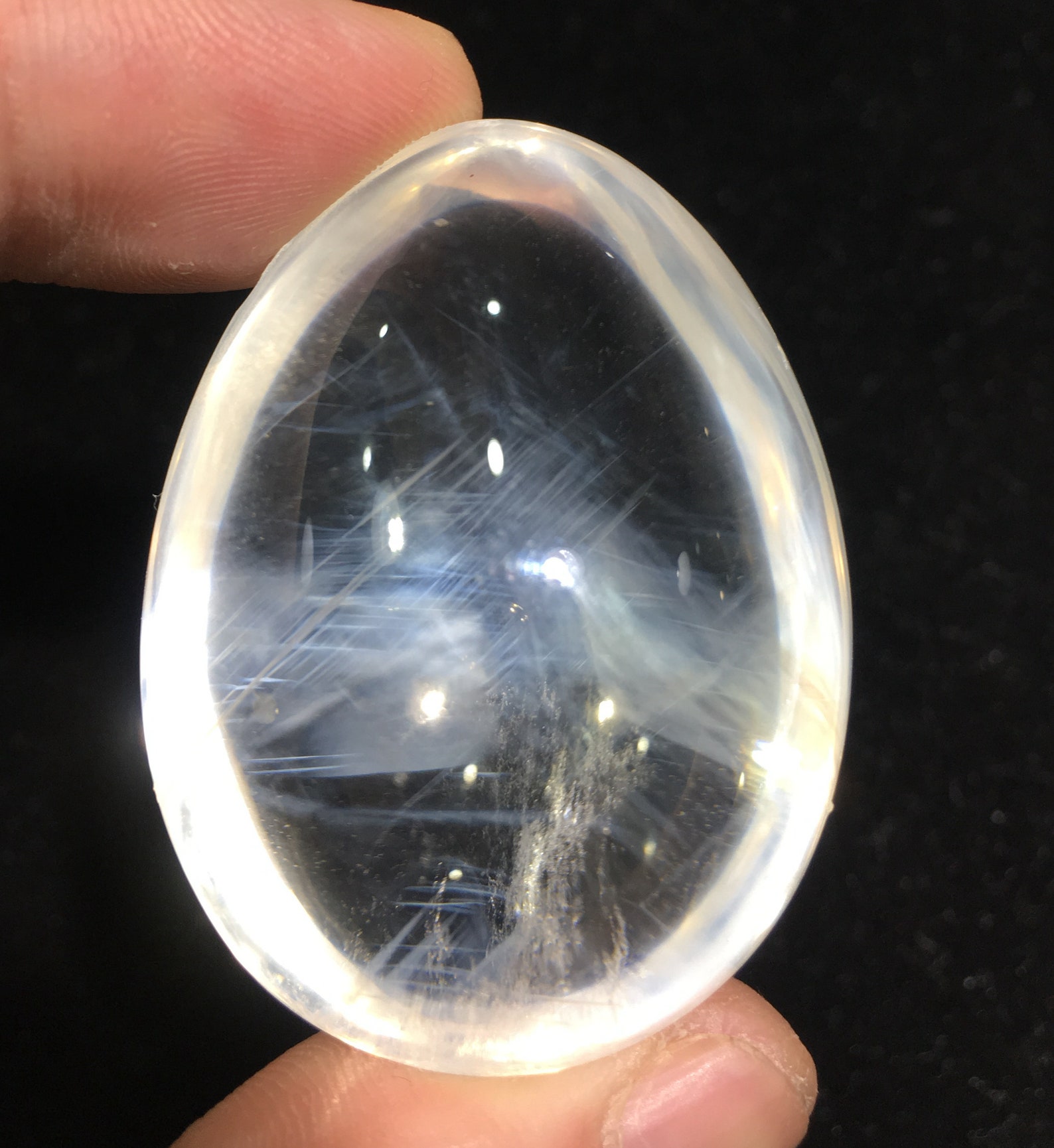 Rare Natural Water Clear Blue Rutile Crystal Quartz/rutilated Etsy