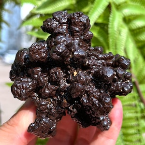Large Raw black Crystal Carbonado/Black Carbonado/Quartz Cluster/Rough Black Abundance Crystal Plate/Healing Crystal/Reiki/Special gift