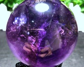Natural Large Top Clear Amethyst Ball Crystal sphere Amethyst Sphere Amethyst Purple Quartz Special Gift Chakra Feng Shui Healing crystal