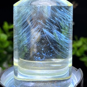 Gerador de cristal de quartzo transparente &quot;Agulha azul&quot;/Ponto de cristal de quartzo transparente natural/Cristal/Torre de cristal branco/Pedra de meditação
