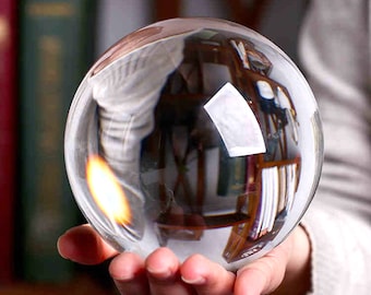 100mm Asian Rare Quartz Clear Magic Crystal Healing Ball Sphere AAA 