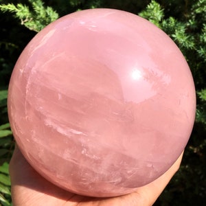 Best Rose Quartz Sphere/Pink Crystal Ball/Rose Crystal Sphere/Special Gift/Chakra/Feng Shui/Healing crystal/Meditation/Chakra/Lucky stone