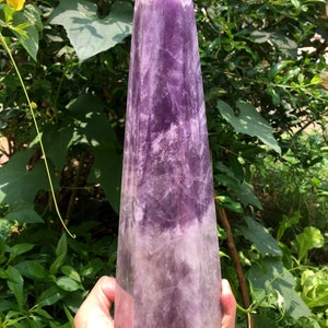 High Quality Natural Amethyst Polished Point/Amethyst Tower/Purple Crystal Ornaments/Amethyst stone decor/Special Gift/Energy stone 1975g