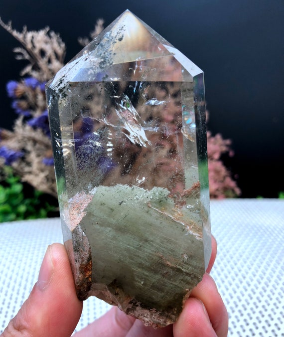 クンツァイトポイントタワー クンツァイト ミニポイント ミニタワー | ホシノカケラ STONE/AROMA/ART