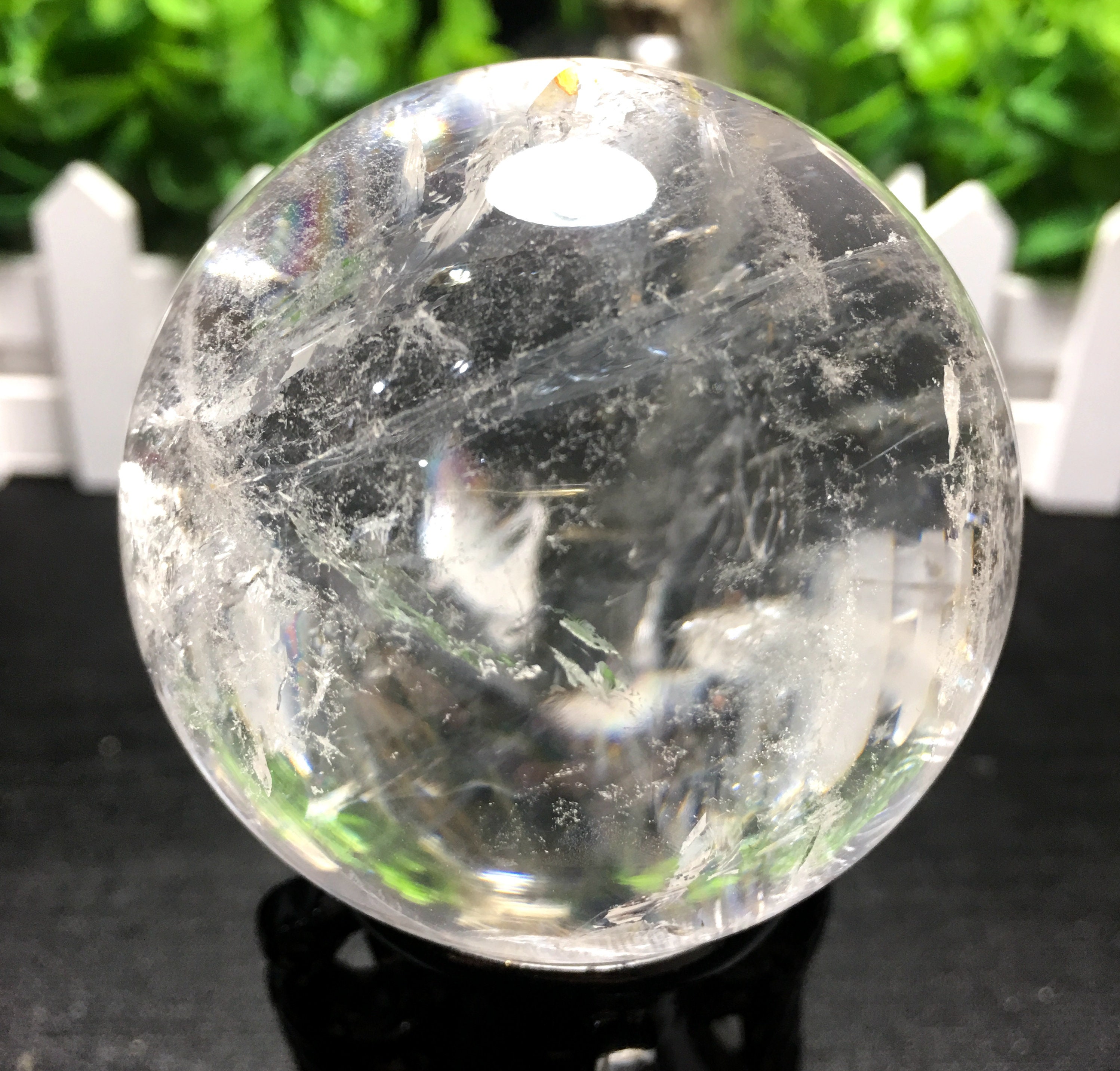 Rare Natural Water Clear Crystal Quartz Sphere /Crystal | Etsy
