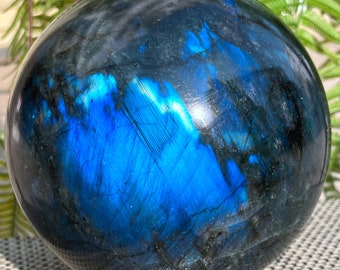 Extra Large Labradorite sphere/Labradorite ball/Shiny Polished Labradorite /Jewelry/Chakra Reiki/Home Decor/collectibles/home decoration