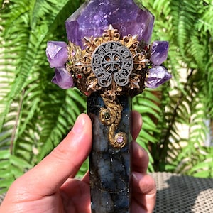 High Quality Natural Amethyst Polished Point/Amethyst Tower/Purple Crystal Ornaments/Amethyst stone decor/Special Gift/Energy stone 215g