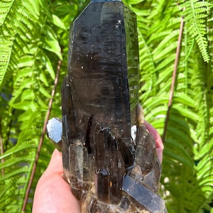 Large Raw black Crystal Cluster/Black Quartz Cluster/Quartz Cluster/Rough Black Abundance Crystal Plate/Healing Crystal/Reiki/Special gift