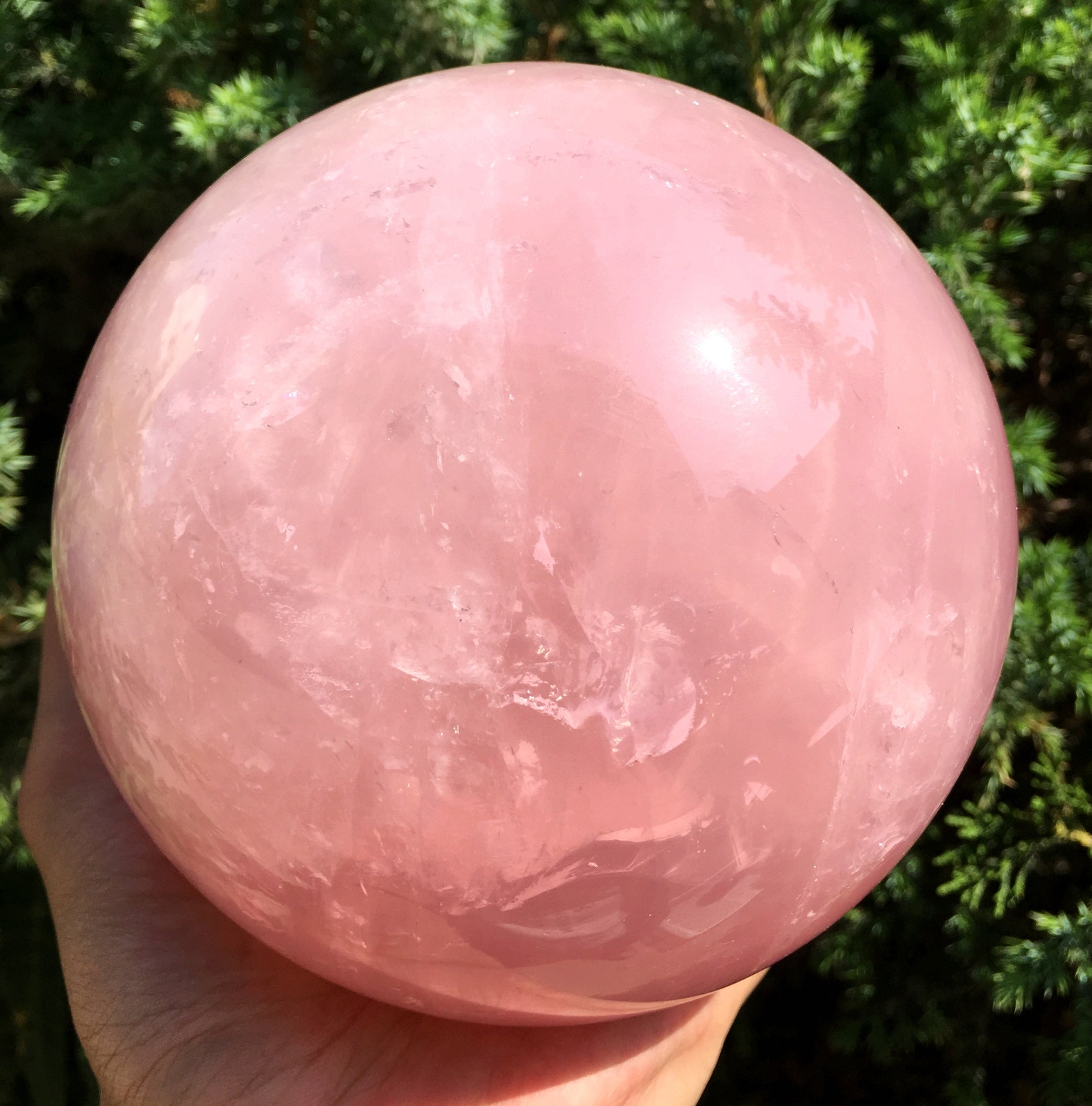 Best Rose Quartz Sphere/pink Crystal Ball/rose Crystal Etsy