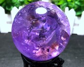 Natural Large Top Clear Amethyst Ball Crystal sphere Amethyst Sphere Amethyst Purple Quartz Special Gift Chakra Feng Shui Healing crystal