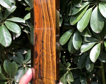 Grande Punto Occhio Di tigre Naturale/Piramide Quarzo/Chakra/Meditazione/Energ/Self stand/Ornamenti pietra energetica/Pietra curativa/Regalo speciale 1676g