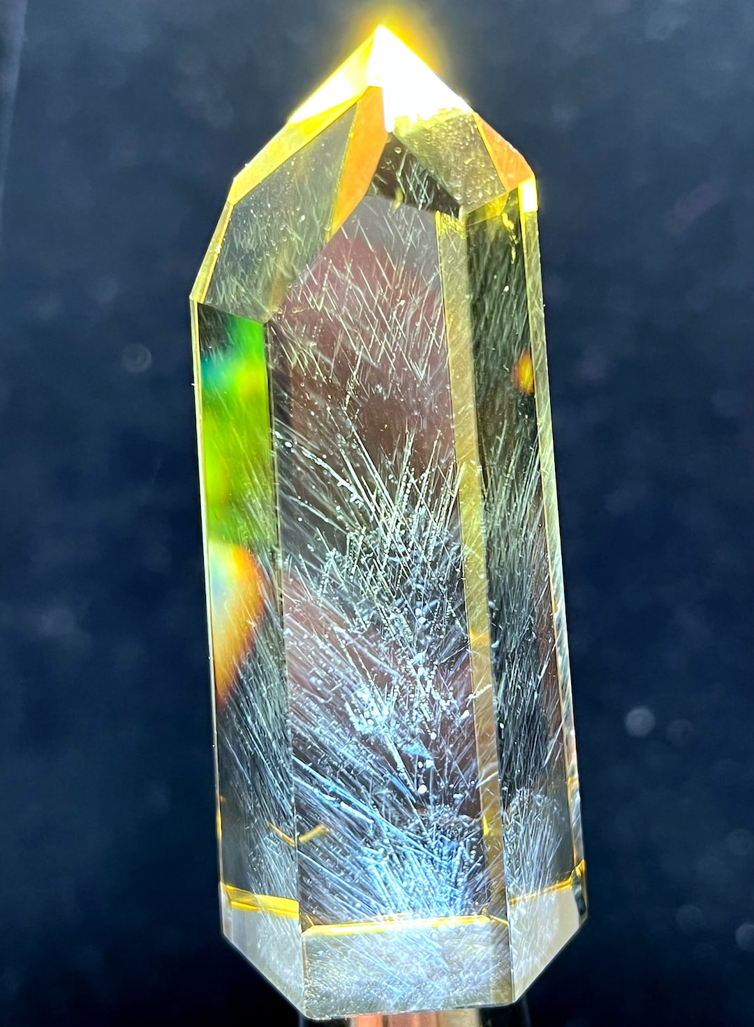 Natural Yellow Citrine Crystal Pendant Necklace - 29x16x11mm AAAAA Grade Stone For Wealth & Happiness