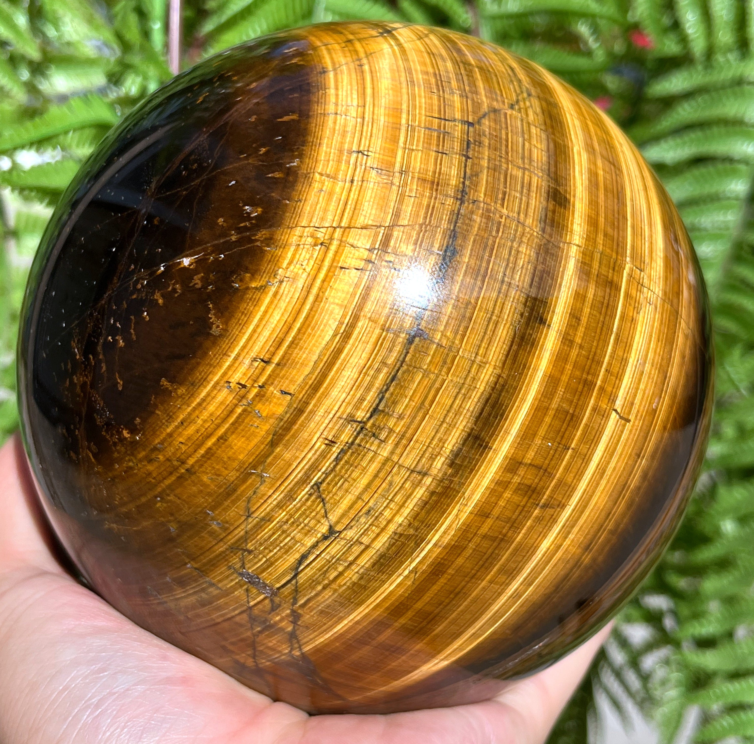 Tiger's Eye - Golden Spheres 22mm – ElevatedWisdom