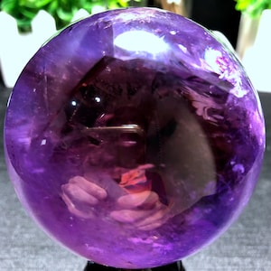 Natural Large Top Clear Amethyst Ball/Crystal sphere/Amethyst Sphere/Amethyst Purple Quartz/Special Gift/Chakra/Feng Shui/Healing crystal
