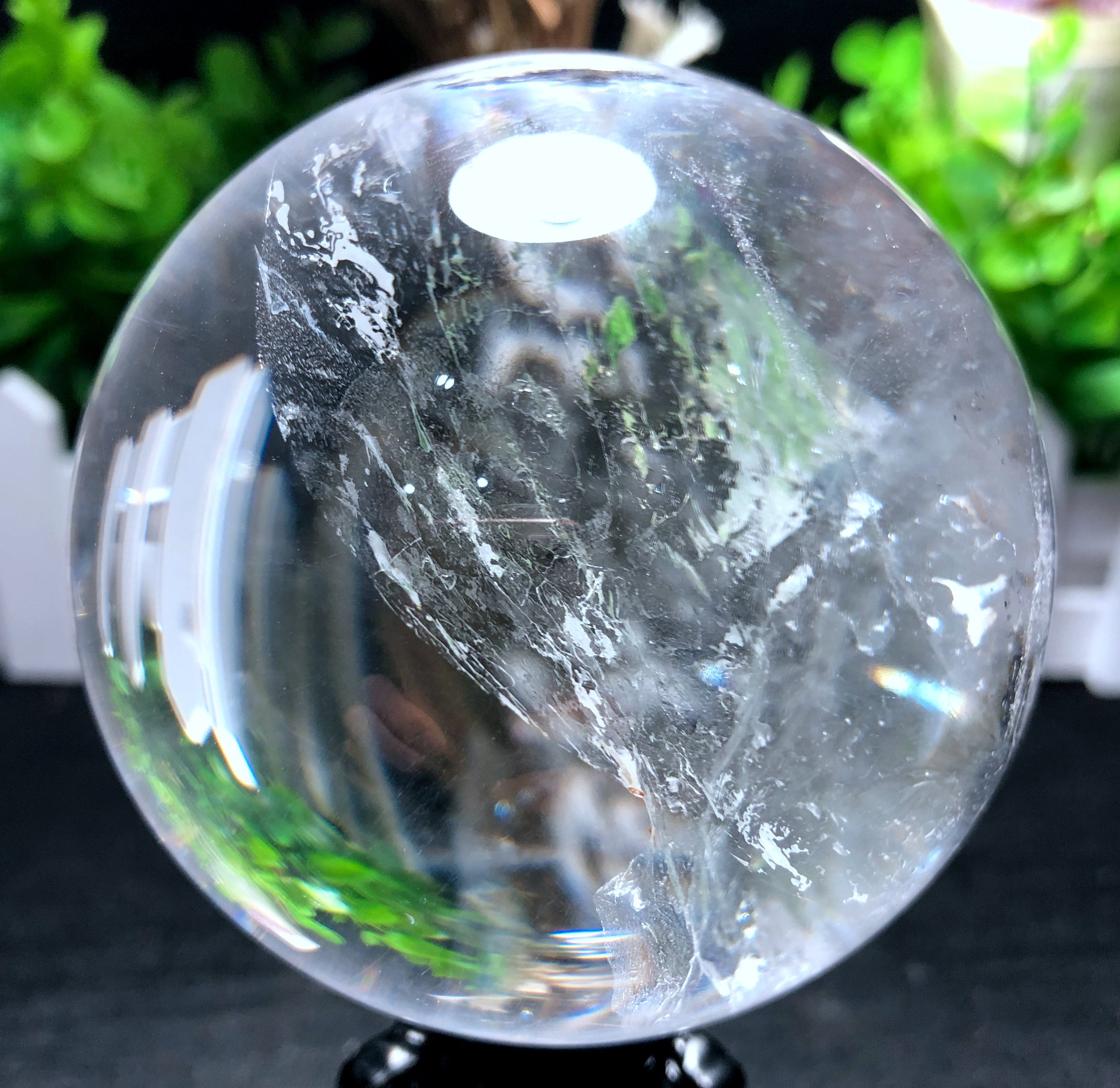 Rare Natural Water Clear Crystal Quartz Sphere /Crystal Etsy