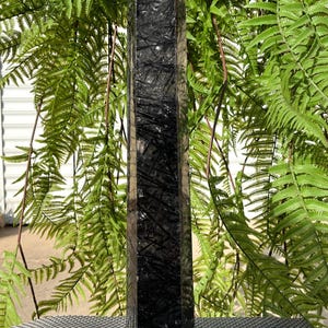 Rare Large black Tourmaline Rutilated Quartz Tower/black Tourmaline Included Crystal Point/Crystal Specimen/energy/Gifts/High end Gifts