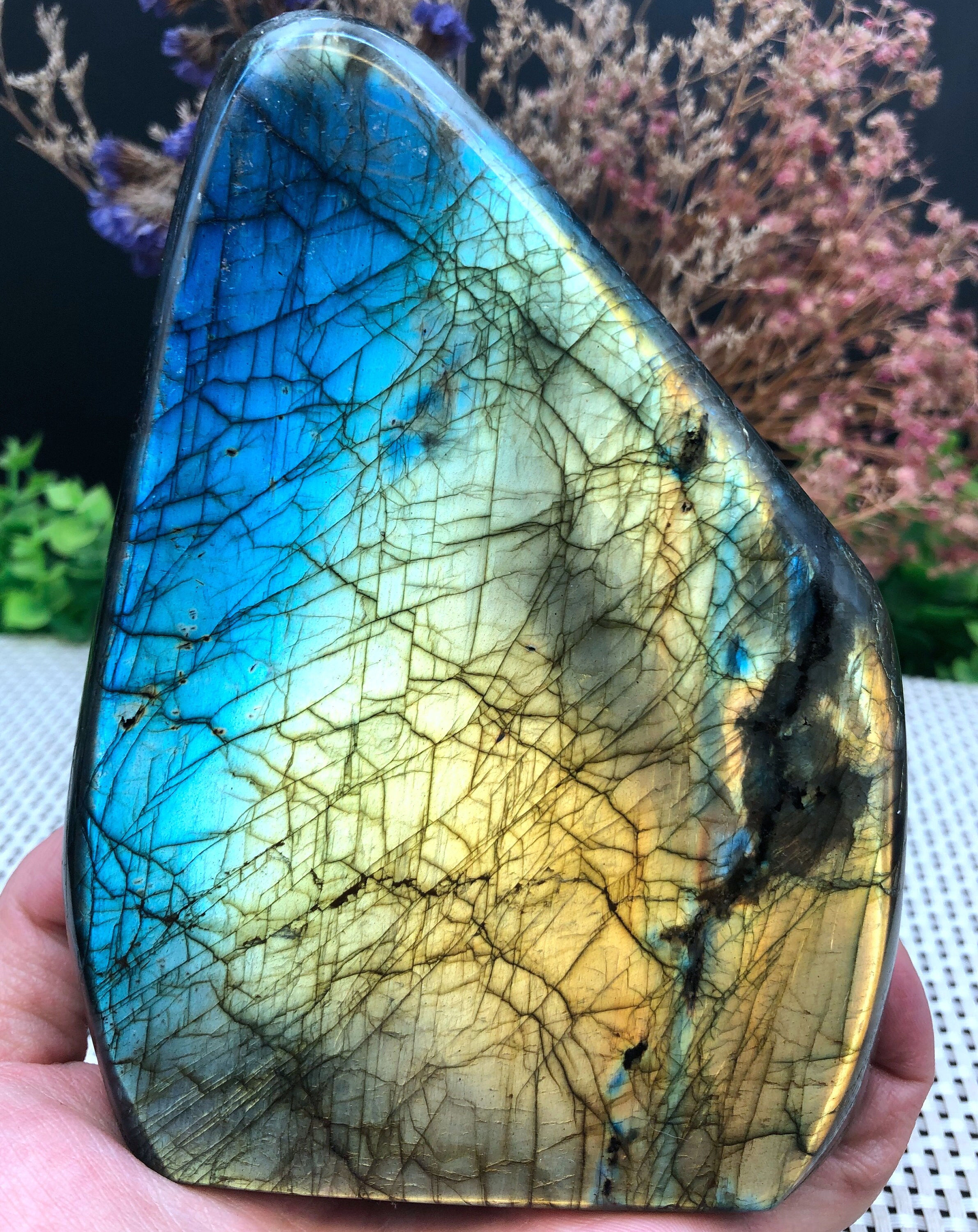 Large Labradorite /shiny Polished Labradorite /blue Moonstone
