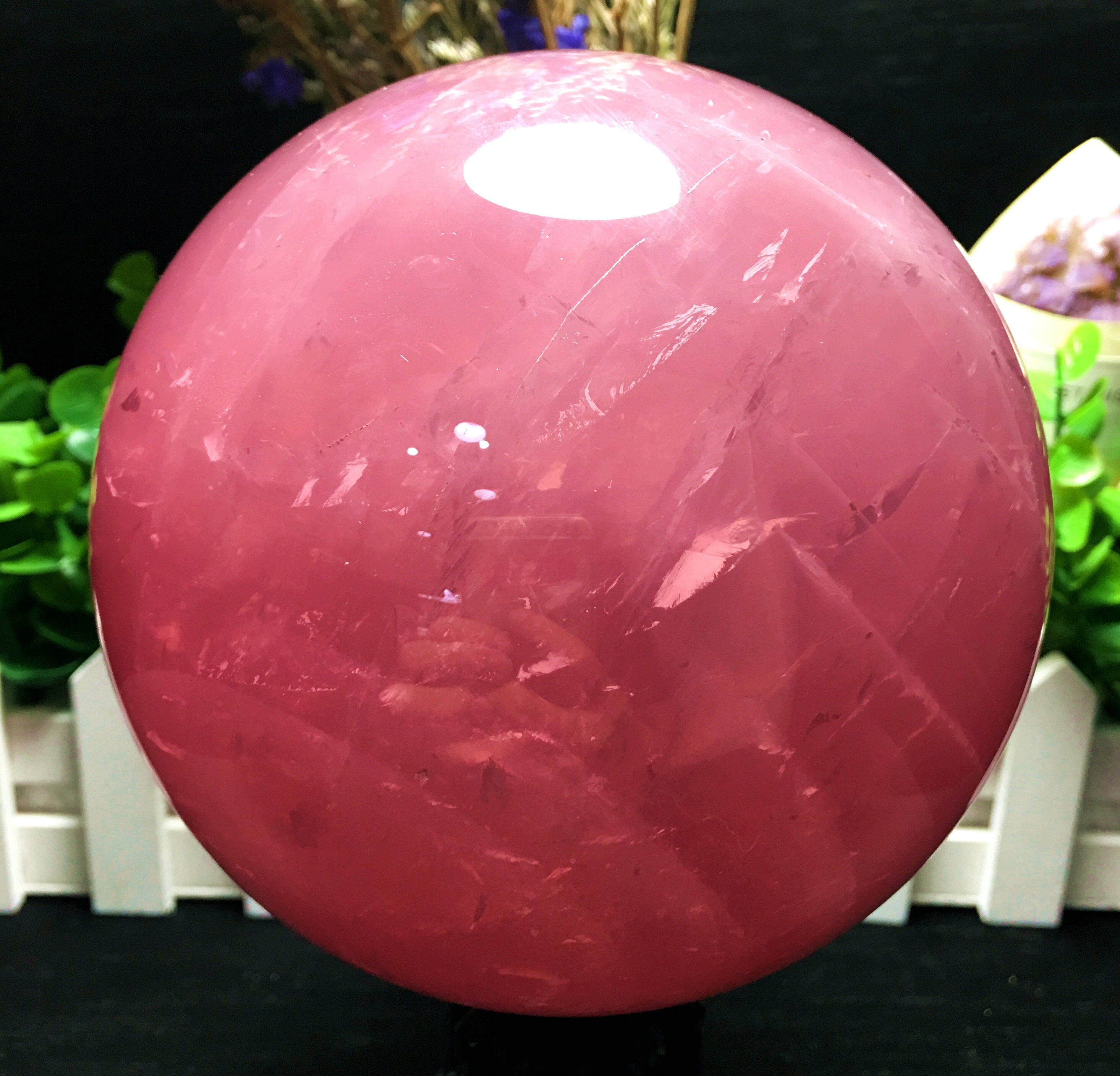High quality Star Rose Quartz Polished Sphere/Rose Crystal Etsy