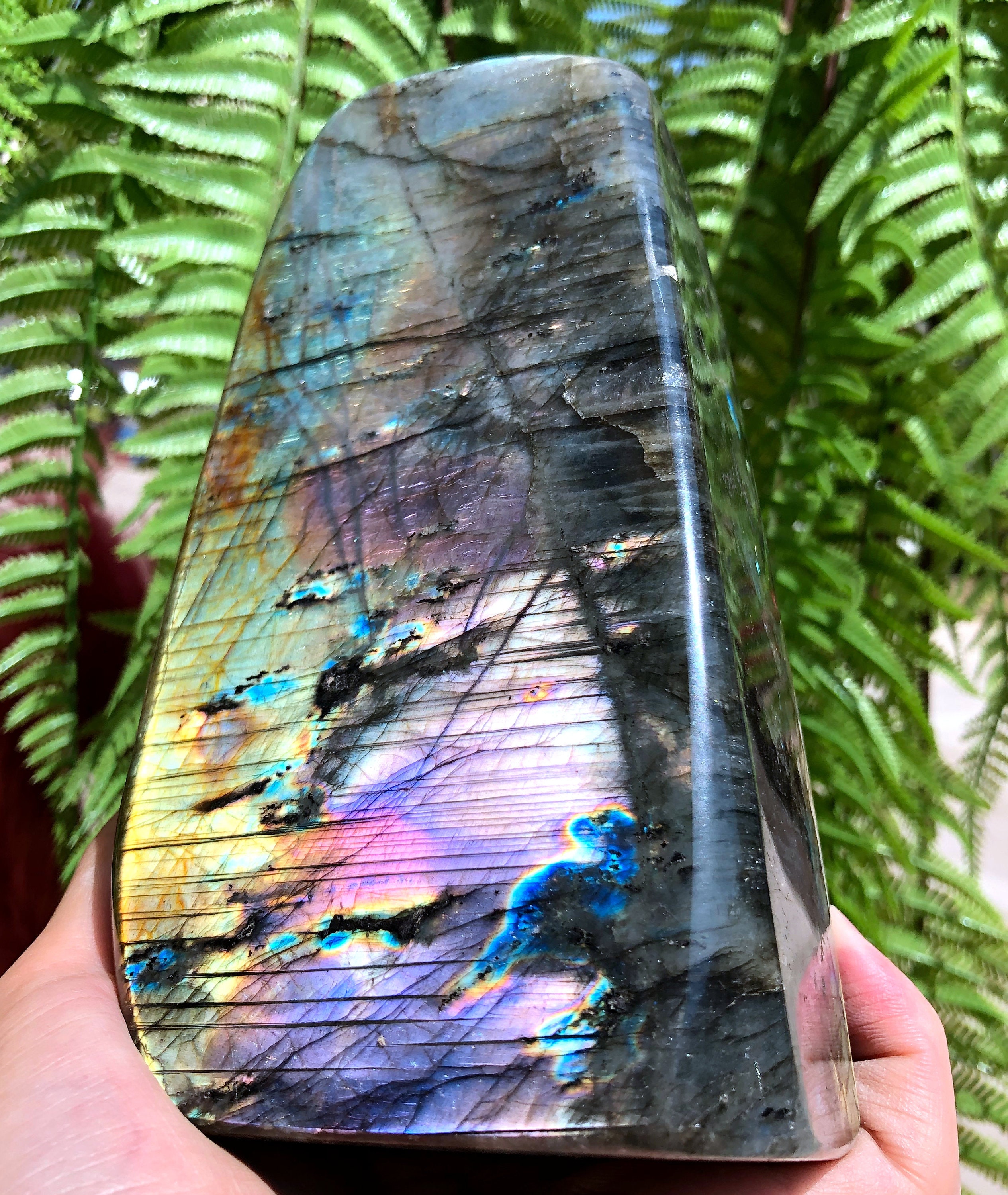 Large Labradorite /shiny Polished Labradorite /blue Moonstone