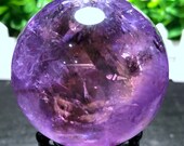 Natural Large Top Clear Amethyst Ball Crystal sphere Amethyst Sphere Amethyst Purple Quartz Special Gift Chakra Feng Shui Healing crystal