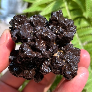 Large Raw black Crystal Carbonado/Black Carbonado/Quartz Cluster/Rough Black Abundance Crystal Plate/Healing Crystal/Reiki/Special gift