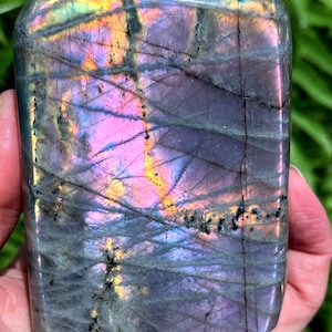 Large Labradorite /Shiny Polished Labradorite /Blue Moonstone/Jewelry/Chakra Reiki/Home Decor/collectibles/Healing Stone/Chakra/self stand
