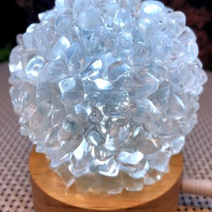 Natural white crystal night light/illumination light/Night lights/Healing stone/meditation/gift/Christmas Eve Gift/Energy Stone/decoration