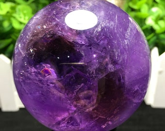 Natural Large Top Clear Amethyst Ball/Crystal sphere/Amethyst Sphere/Amethyst Purple Quartz/Special Gift/Chakra/Feng Shui/Healing crystal