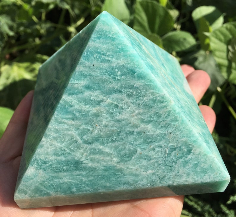 Natural Amazon Stone Pyramid Pyramid/quartz Etsy