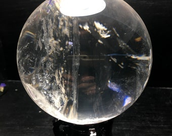 希少天然水クリアクリスタルクォーツ球/クリスタルボール/クォーツ球