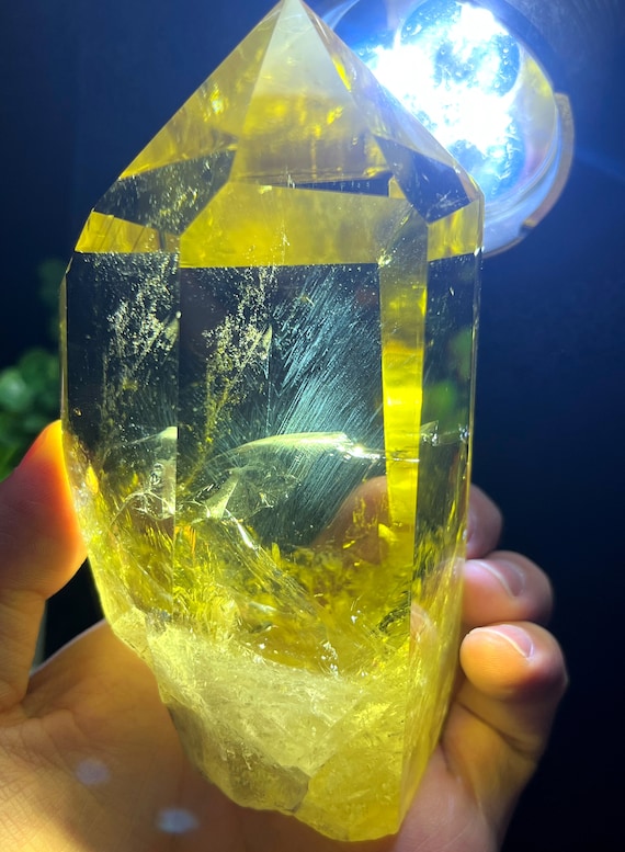 XXL Natural Green Citrine Points XXL Natural Green Citrine Points