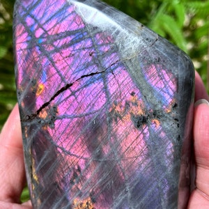 Large Labradorite /Shiny Polished Labradorite /Blue Moonstone/Jewelry/Chakra Reiki/Home Decor/collectibles/Healing Stone/Chakra/self stand