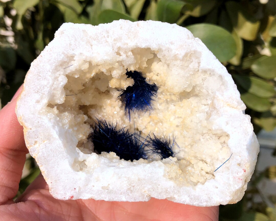 Natural Agate Geode Stone+dumortierite/rutile/rutilated/agate Stone ...