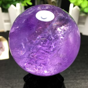 Natural Large Top Clear Amethyst Ball/Crystal sphere/Amethyst Sphere/Amethyst Purple Quartz/Special Gift/Chakra/Feng Shui/Healing crystal