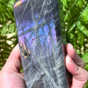 Large Labradorite /Shiny Polished Labradorite /Blue Moonstone/Jewelry/Chakra Reiki/Home Decor/collectibles/Healing Stone/Chakra/self stand