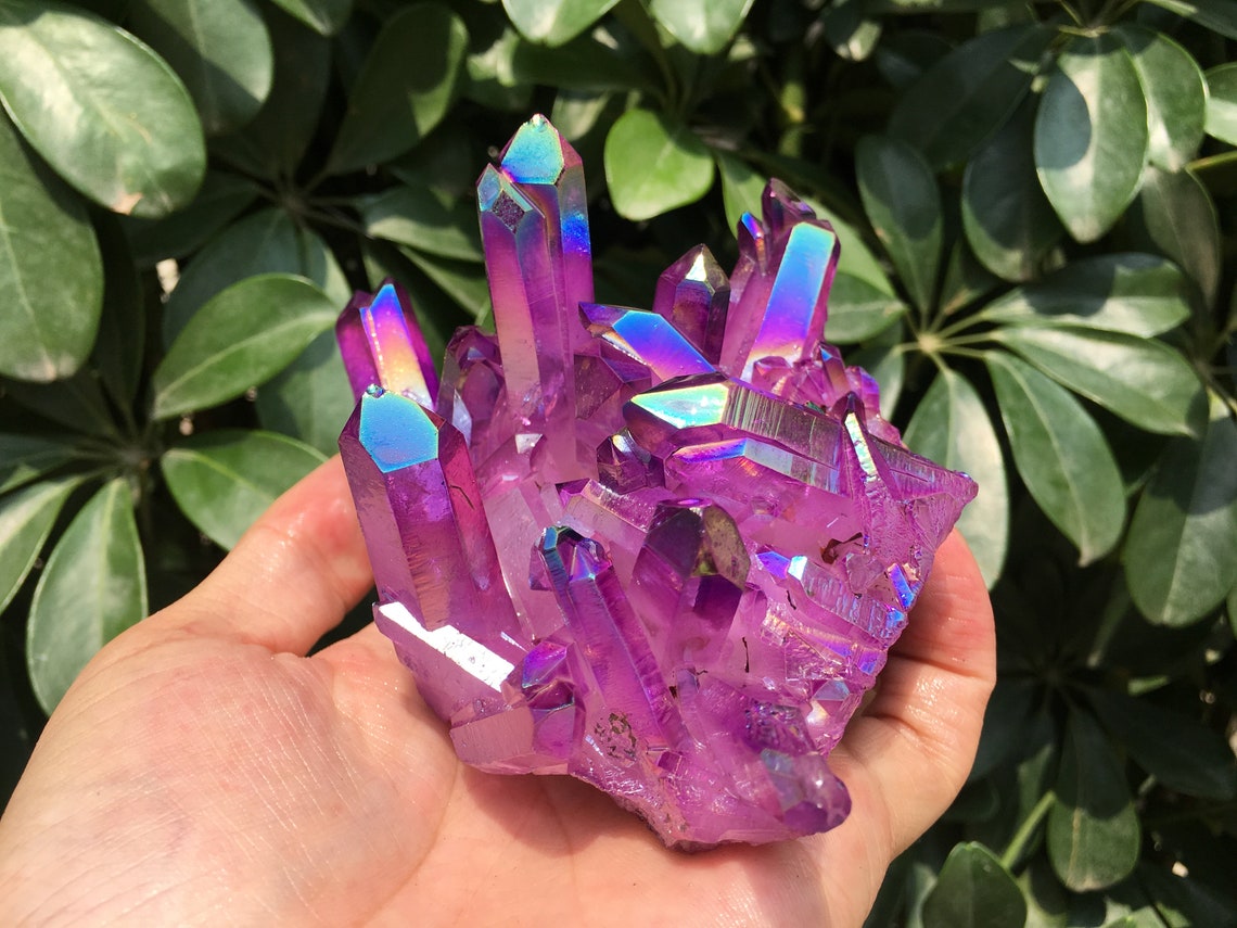 angel aura quartz crystal cluster angel aura quartz crystal cluster