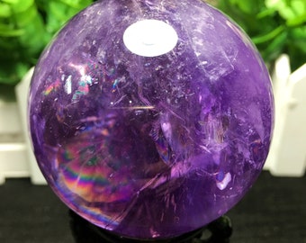 Natural Large Top Clear Amethyst Ball/Crystal sphere/Amethyst Sphere/Amethyst Purple Quartz/Special Gift/Chakra/Feng Shui/Healing crystal