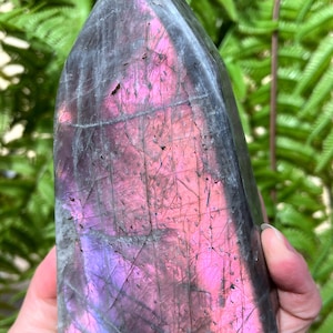Large Labradorite /Shiny Polished Labradorite /Blue Moonstone/Jewelry/Chakra Reiki/Home Decor/collectibles/Healing Stone/Chakra/self stand