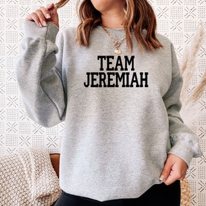 Sweatshirt "Team Jeremiah I Love Jeremiah" - Style Rétro Groovy - Coupe Classique, 241 G