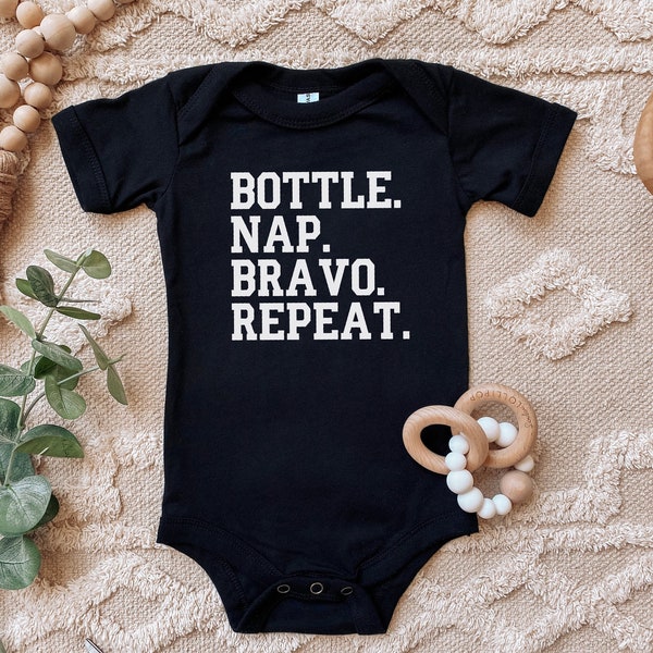 Bottle Nap Bravo Onesie Vanderpump Rules - Baby Shower Bravo Gift Onesie - Bravo Party Last Minute Gift - Gift Newborn Present New Mom